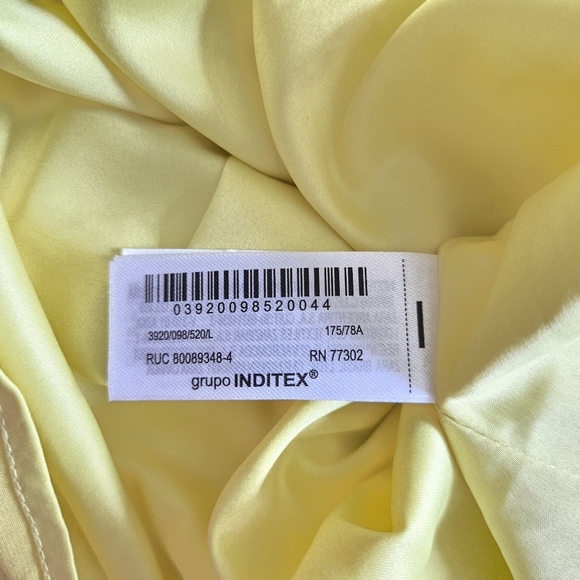 New Zara Sequin High Waist Yellow Mini Skirt Large NWOT - Picture 17 of 17